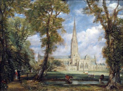 Kathedraal van Salisbury vanuit de Bisschopstuinen door John Constable